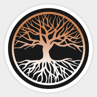 Yggdrasil Tree of Life Pagan Witch As Above So Below Sticker